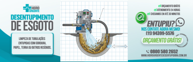 Desentupidora Hidro Urgente - São Paulo - SP